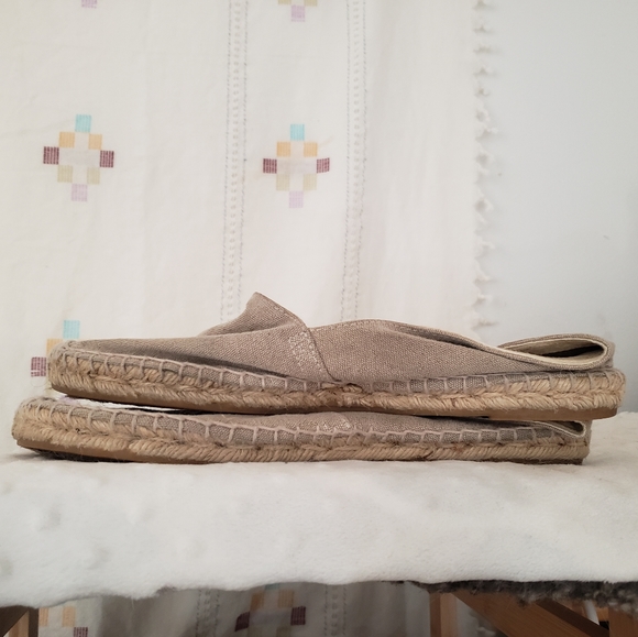 J. Crew Canvas Espadrilles Flats Made In Spain Natural 10 Jute - Picture 9 of 10